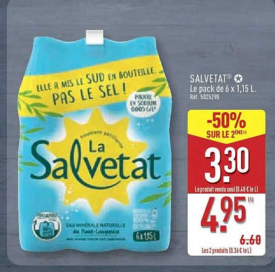 SALVETAT® Le pack de 6 x 1,15 L.
