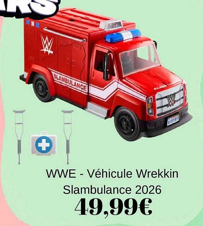 WWE - Véhicule Wrekkin Slambulance 2026