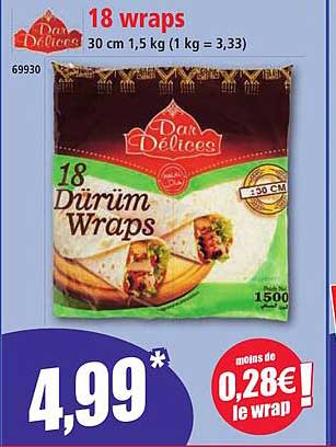 18 wraps