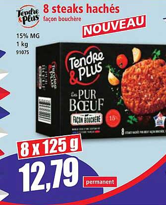 8 steaks hachés façon boucher