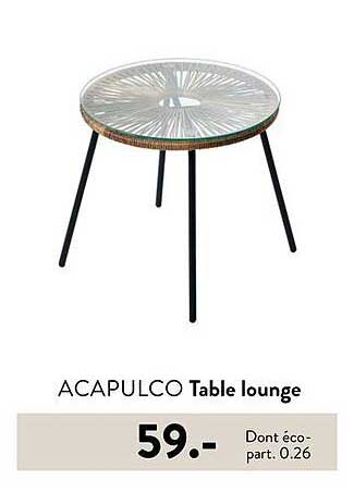 ACAPULCO Table lounge