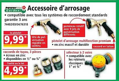 Accessoire d'arrosage