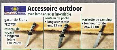 Accessoire outdoor