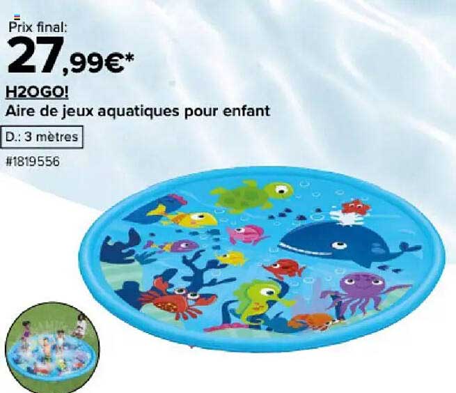 Aire de jeux aquatiques pour enfant