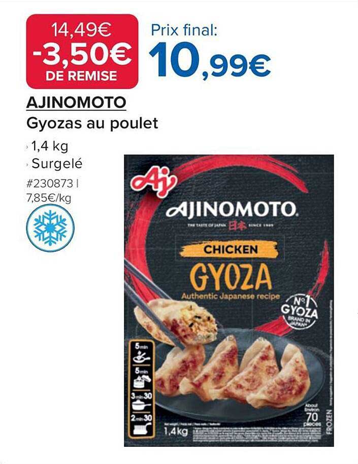 AJINOMOTO Gyozas au poulet