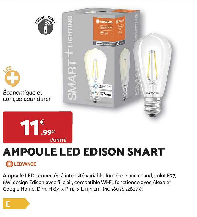 AMPOULE LED EDISON SMART