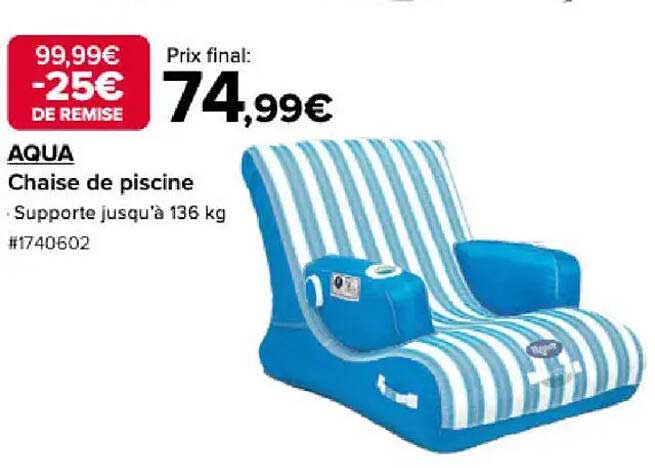 AQUA Chaise de piscine