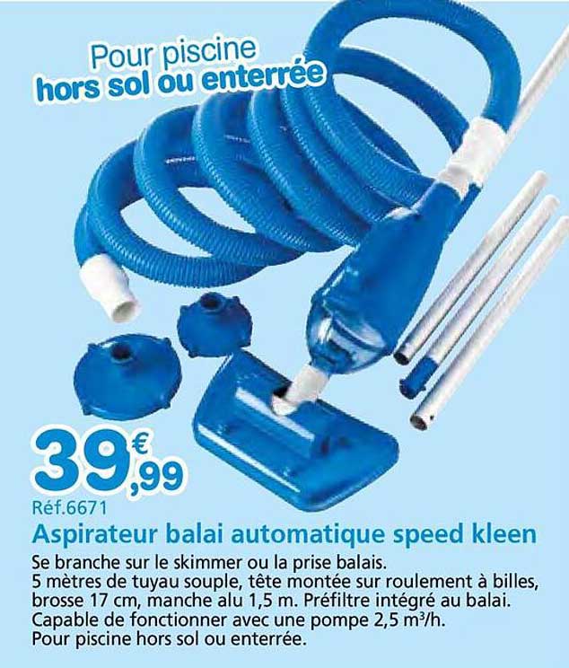 Aspirateur balai automatique speed kleen