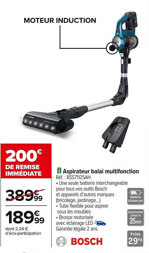 Aspirateur balai multifonction