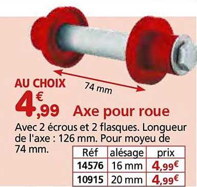 Axe pour roue