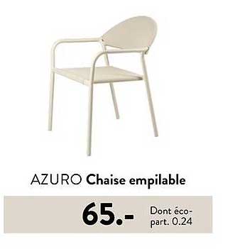 AZURO Chaise empilable
