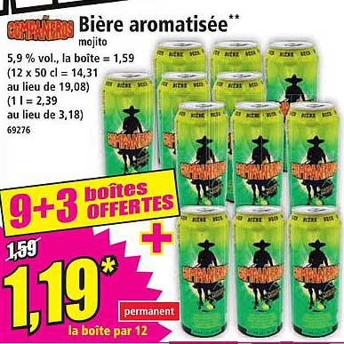 Bière aromatisée mojito