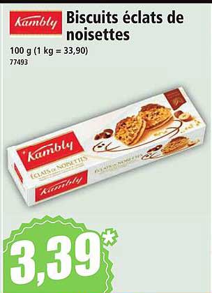 Biscuits éclats de noisettes