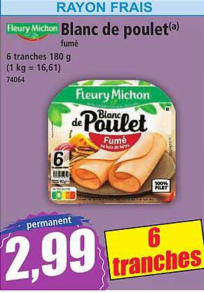 Blanc de poulet fumé