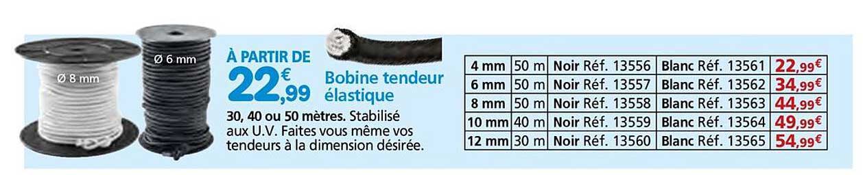 Bobine tendeur élastique