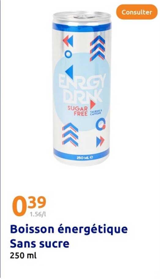 Boisson énergétique Sans sucre