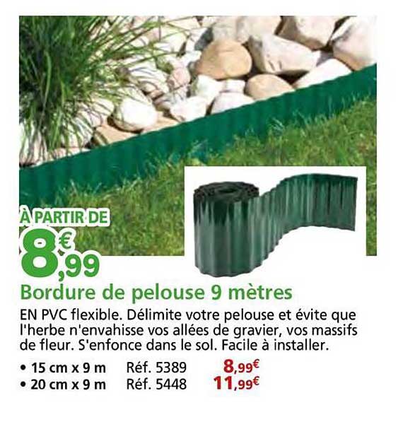 Bordure de pelouse 9 mètres
