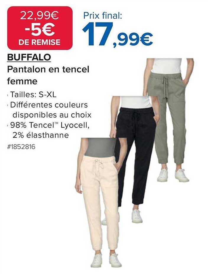 BUFFALO Pantalon en tencel femme