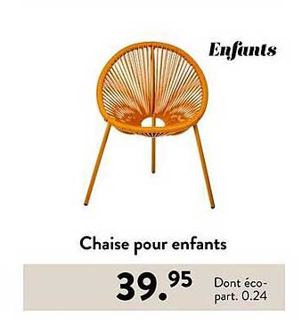 Chaise pour enfants
