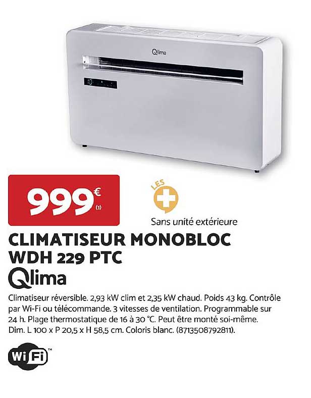 CLIMATISEUR MONOBLOC WDH 229 PTC