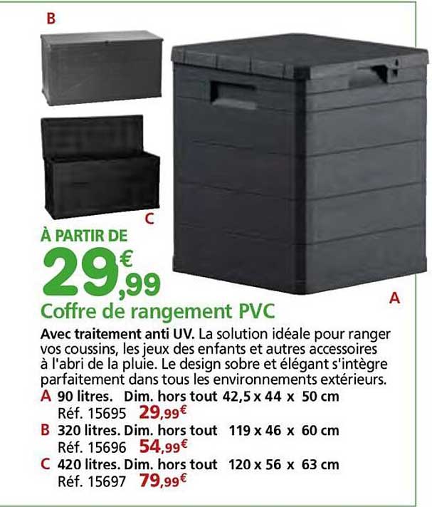 Coffre de rangement PVC