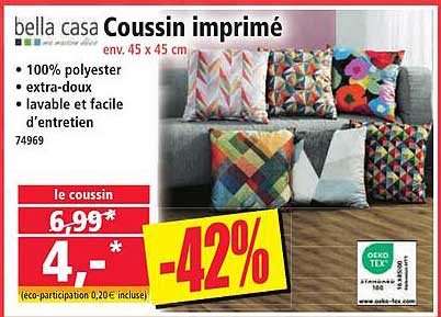 Coussin imprimé