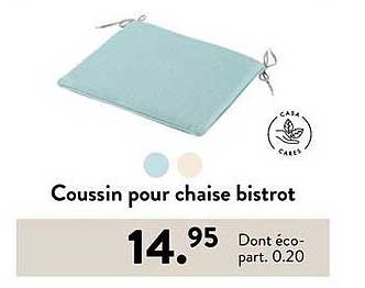 Coussin pour chaise bistro