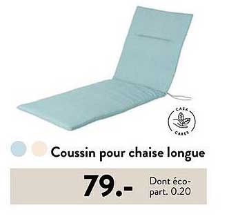 Coussin pour chaise longue