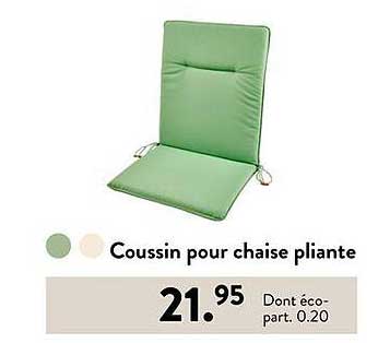 Coussin pour chaise pliante