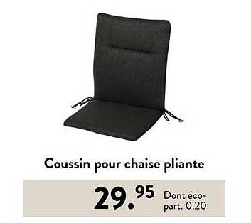 Coussin pour chaise pliante