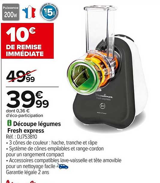 Découpe légumes Fresh express