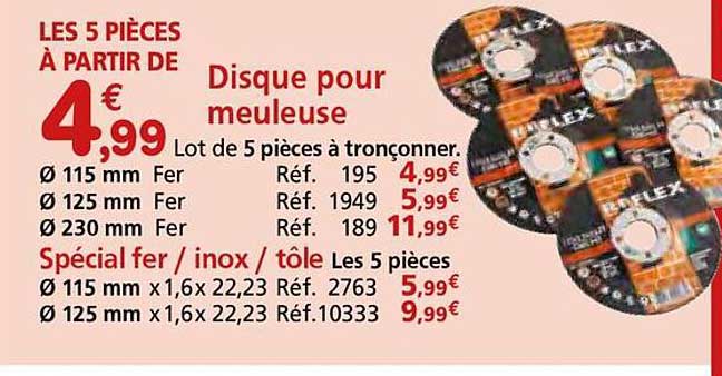 Disque pour meuleuse