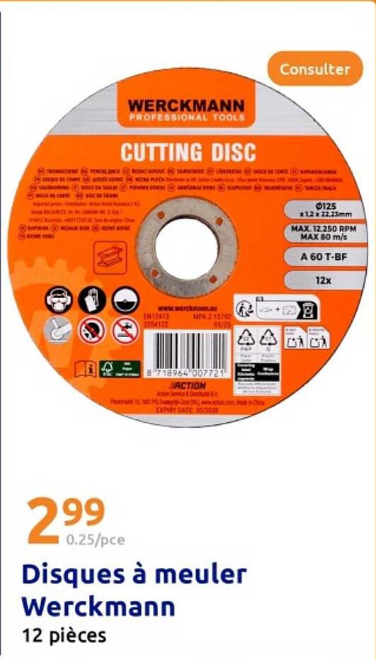 Disques à meuler Werckmann