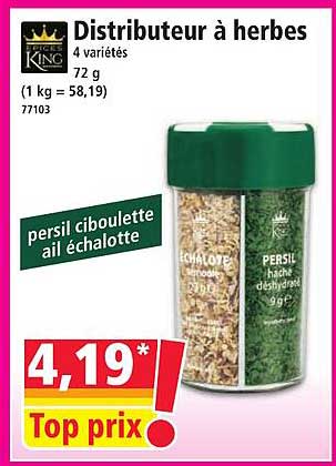 Distributeur à herbes