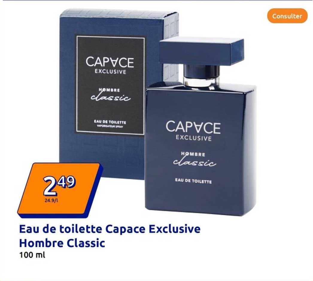 Eau de toilette Capace Exclusive Homme Classic