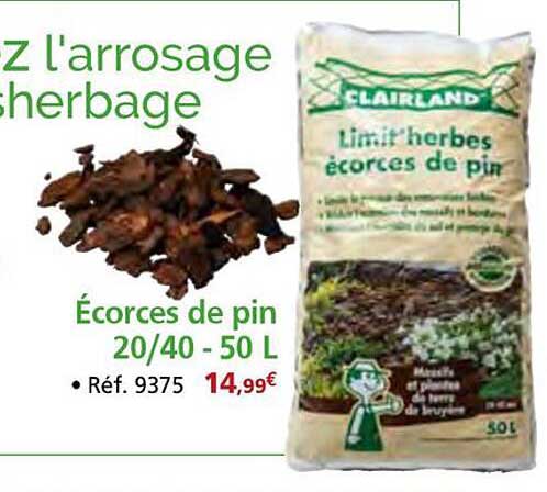 Écorces de pin 20/40 - 50 L