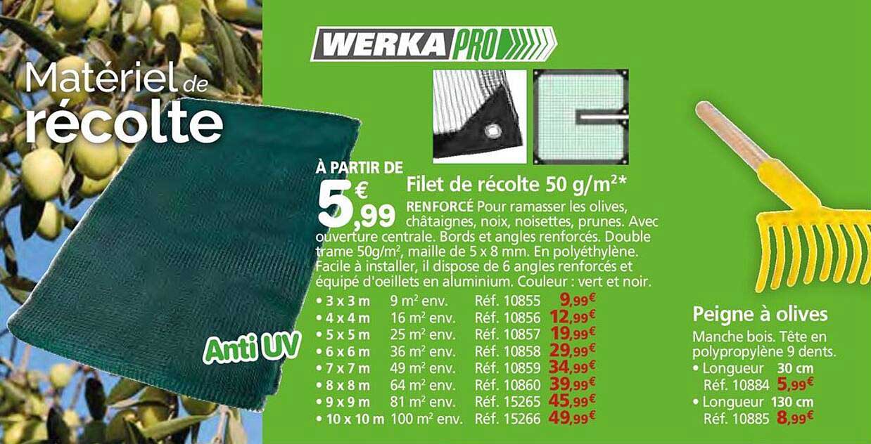 Filet de récolte 50 g/m²