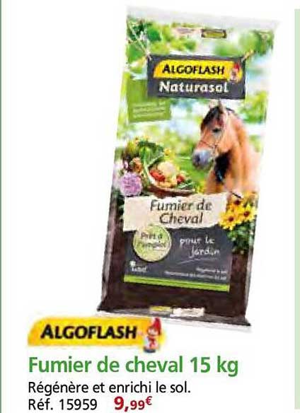 Fumier de cheval 15 kg