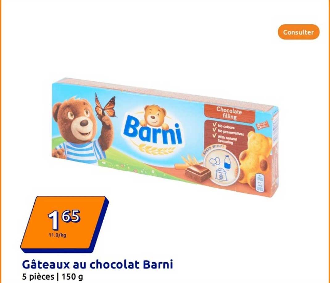 Gâteaux au chocolat Barni