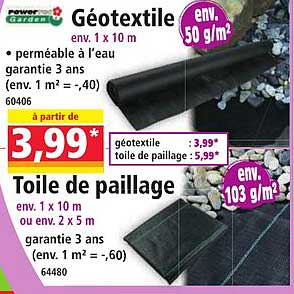 Géotextile et Toile de paillage