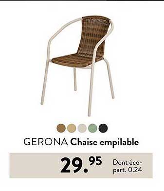 GERONA Chaise empilable