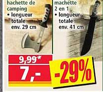 Hachette de camping