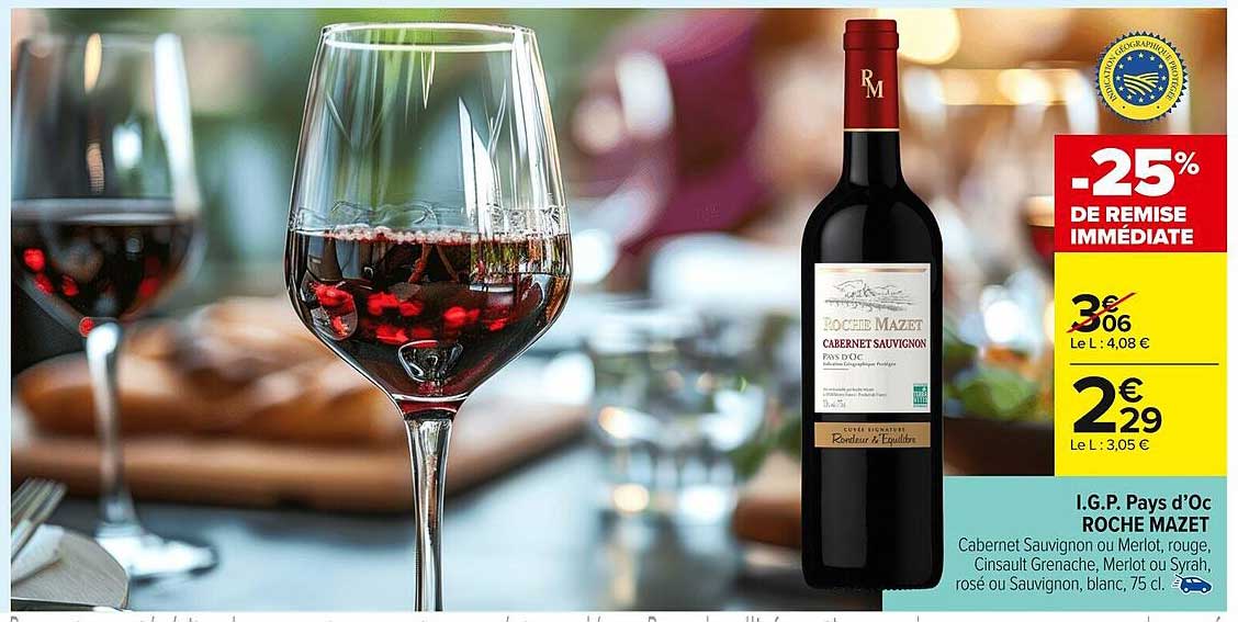 I.G.P. Pays d'Oc Roche Mazet Cabernet Sauvignon