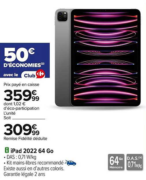 iPad 2022 64 Go