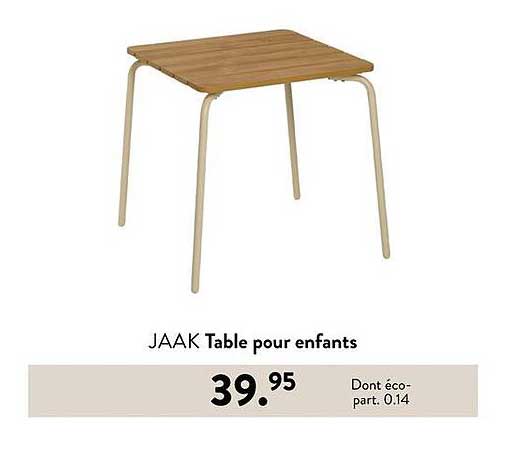 JAAK Table pour enfants