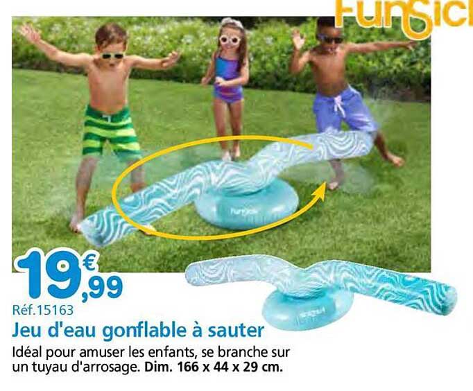 Jeu d'eau gonflable à sauter