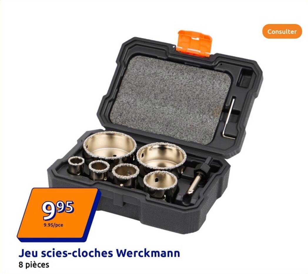 Jeu scies-cloches Werckmann - 8 pièces