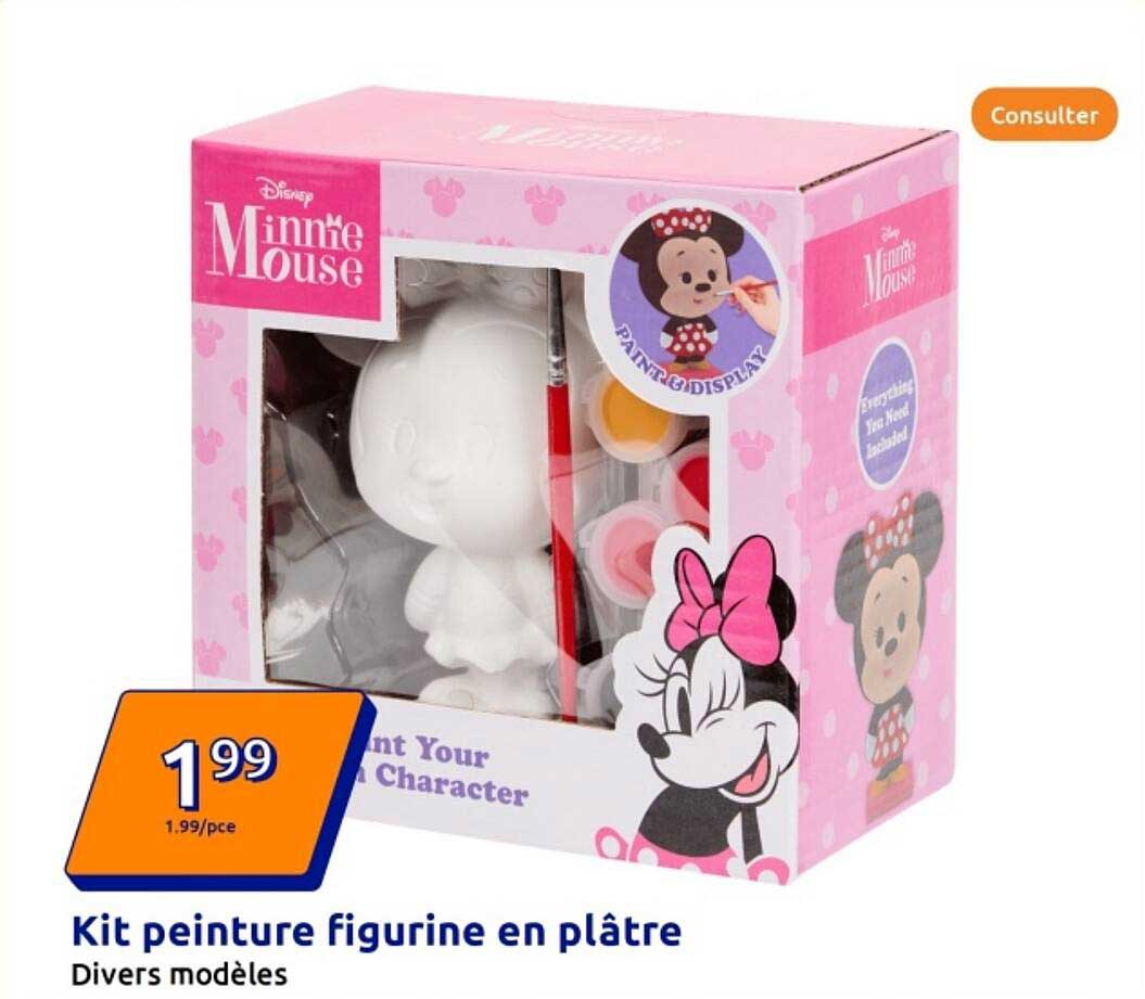 Kit peinture figurine en plâtre