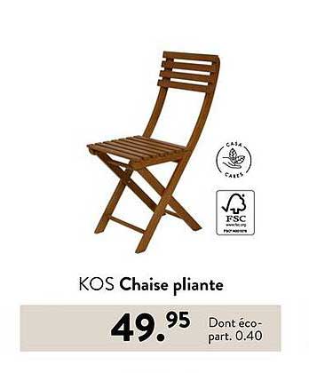 KOS Chaise pliante