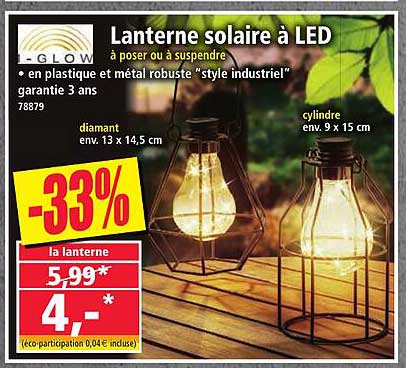 Lanterne solaire à LED
